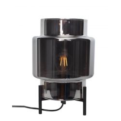 Tafellamp smokeglas E27 fitting & schakelaar By Rydens Ebbot 
