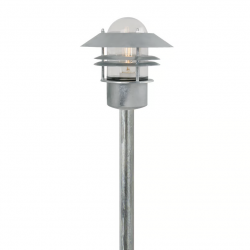 Nordlux Blokhus gegalvaniseerd glazen kap e28 fitting tuinpadverlichting design 25078031 5701581124042 5061464