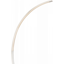 Led booglamp modern Nikkel staande lamp 165cm
