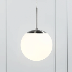 Hanglamp opaal glas e27 fitting modern rond led