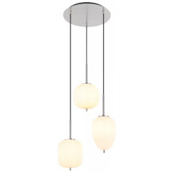 hanglamp opaalglas nikkel globo lighting met e14 fitting globo lighting