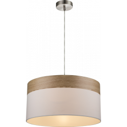 Hanglamp modern hout look 400mm hout rond