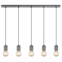 Hanglamp freddy globo lighting zilver aluminium 5x e27 fitting modern minimalistisch 54036-5H 9007371415502 