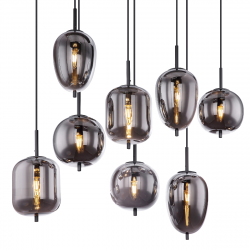 Hanglamp blacky globo lighting met e14 fittingen modern eettafel 15345-8 9007371389001