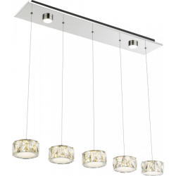 Hanglampen eettafel modern led lamp design kristal