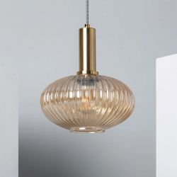 Hanglamp glas design modern e27 fitting led lamp