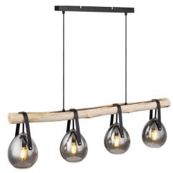 Hanglamp houten tak design modern e27 fitting design
