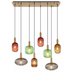 Normy hanglamp glazen kappen en messing e27 fittingen globo lighting designverlichtign voor boven eettafel
15469-8H 9007371443697 