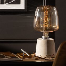 Grote led lamp warm wit goud glas E27 fitting