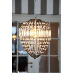 Glazen hanglamp modern rond e27 fitting