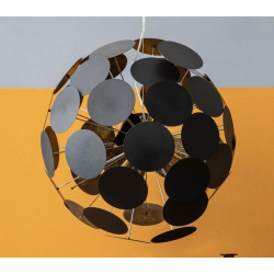 Hanglamp zwart 'Planet XL' By Rydens goud 6x e14 fitting 660mm