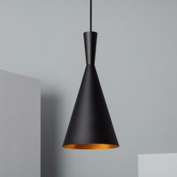 Hanglamp zwart goud modern led lamp