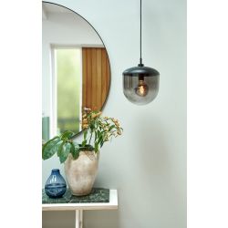 Zwarte hanglamp e27 fitting design glas Nordlux Magia 26