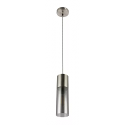 Hanglamp nikkel en smokeglas e27 fitting globo lighting 21000HN 9007371370207 