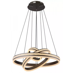 Hanglamp zwart wit 3 ringen verstelbaar met afstandsbediening 'Grouni' 