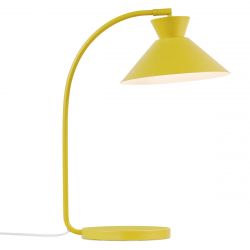Nordlux Dial tafellamp geel retro dial schakelaar