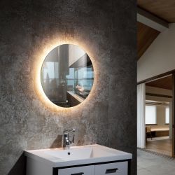 Badkamerspiegel modern led lamp rond