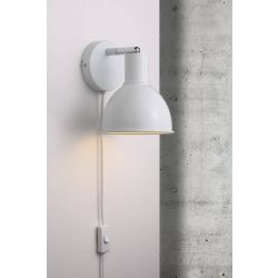 Nordlux pop wandlamp modern wit slaapkamer verstelbaar met stekker