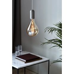 Klein mininalistisch hanglampje e27 fitting grijs metaal designverlichting nordlux notti 