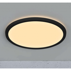 Moderne plafondlamp dimbaar met moodmaker 2015026103 Nordlux zwarte rand 