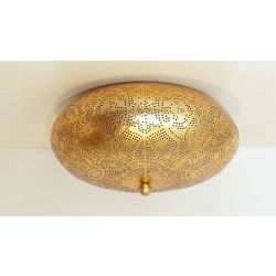 Gouden plafondlamp rond e27 fitting led lamp oosters oriental