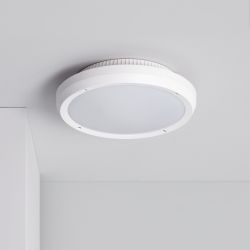 Plafondlamp e27 fitting wit design wit rond 