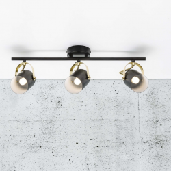 Nordlux zwart messing goud E14 fitting modern verstelbaar plafondspot plafondlamp