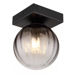 Plafondlamp zwart met smokeglas g9 fitting dallerta 15216-1 9007371446575  globo lighting 