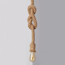 Scheepstouwlamp hanglamp 'Poseidon' touwlamp E27 150cm