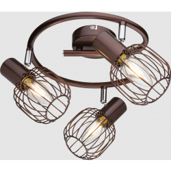 Plafondlamp bruin verstelbaar met E14 fitting 'Akin'