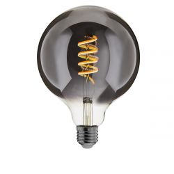 G125 E27 4W Supreme Spiral smokey gloeidraad LED lamp (dimbaar)