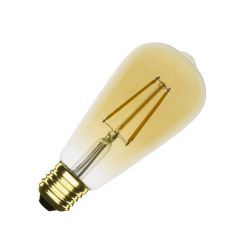 Led lamp warm wit E27 fitting goud st64