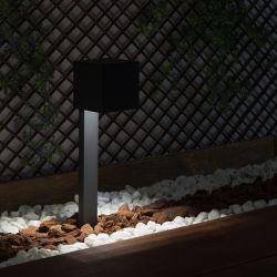 Solar tuinverlichting vierkant led lamp helder wit