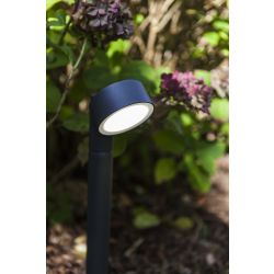 Staande tuinlamp zwart met ingebouwde LED lichtbron design