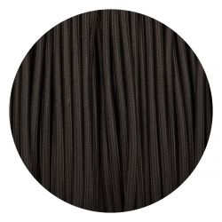 Strijkijzersnoer zwart 3 aderige kabel strijkijzersnoer zwart modern stoffen snoer