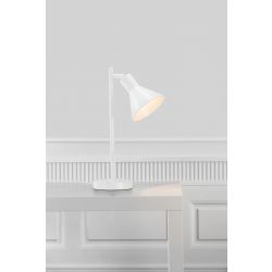 Witte tafellamp met schakelaar en e27 fitting nordlux designverlichting modern