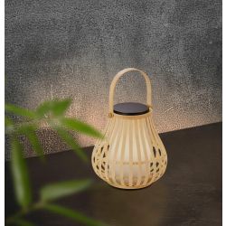 tafellamp bamboe zonnepaneel LED nordlux leo 