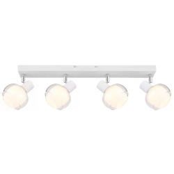 plafondlamp wit met opaalglazen kappen E14 fittingen globo lighting 54309-4W tokki 9007371452040 
