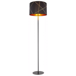 Bemmo vloerlamp zwart goud met e27 fitting vloerschakelaar modern globo lighting 15431S 9007371412907 