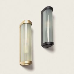wandlamp goud of zwart met e27 fitting metaal en glas 