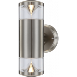 Buitenlamp rvs modern led lamp wandlamp zilver 
