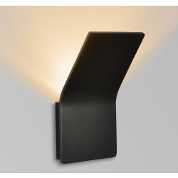 Wandlamp zwart design led modern hoek lamp