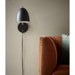 Moderne wandlamp zwart nordlux schakelaar 48621003