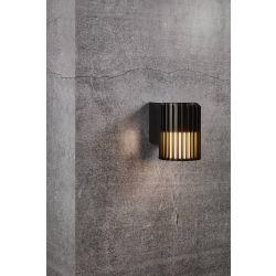 Buitenlamp wandlamp 'Aludra' Nordlux wandlamp E27 fitting zwart 168mm