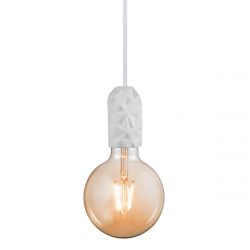 witte minimalistische hanglamp met e27 fitting porselein nordlux 
