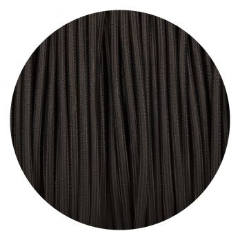 Zwart rond strijkijzersnoer zwart stof draad modern 