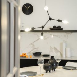 led lamp met fitting hanglamp zwart modern