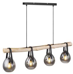 Hanglamp houten tak design modern e27 fitting design