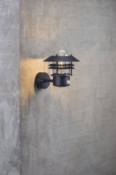 Nordlux blokhus wandlamp zwart sensor modern E27 fitting 