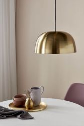 Hanglamp goud rond Nordlux cera modern messing 360mm  e27 fitting 